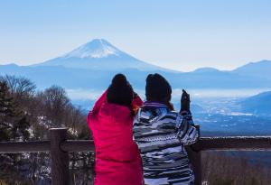 富士見高原創造の森からの富士山