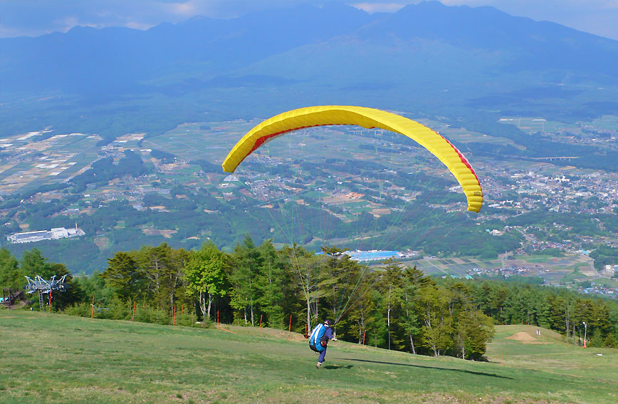 Paragliding the beautiful sky