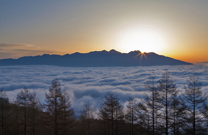 Spectacular views of night and early morning