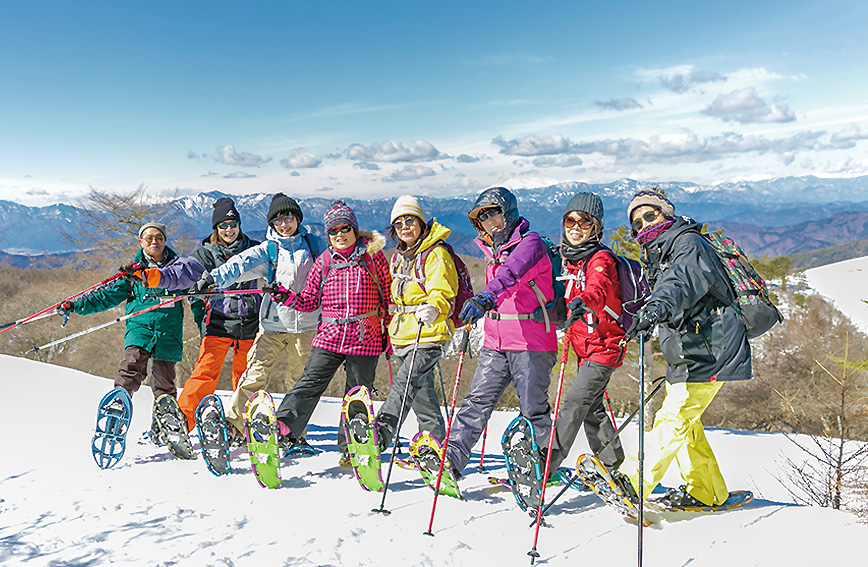 Snowshoe hike in Mt. Nyukasa