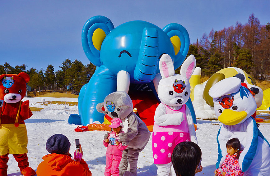 Ski Resort and Kids Snow Land