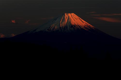 「残照の富士」