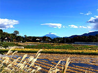 豊かな自然と雄大な山々に癒されます