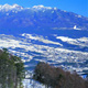 八ヶ岳と山麓の町