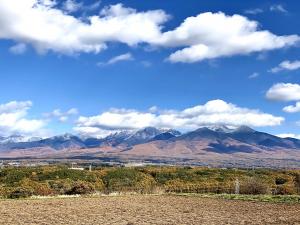 紅葉も残る雪の八ヶ岳　新井真弓