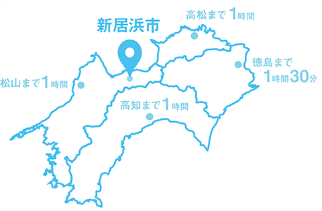 新居浜市マップ