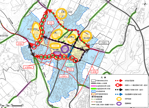 新たな都市計画道路網の素案